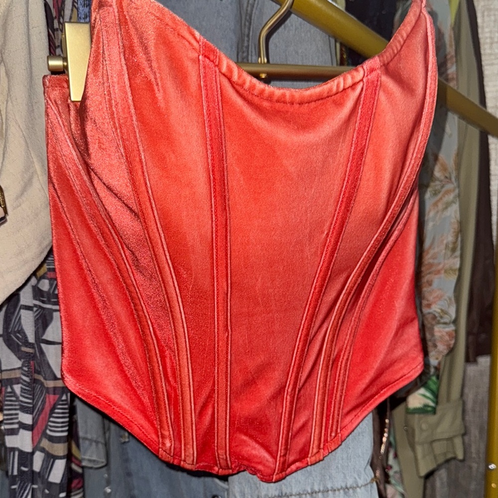 JLUXLABEL Scarlet Satin Corset